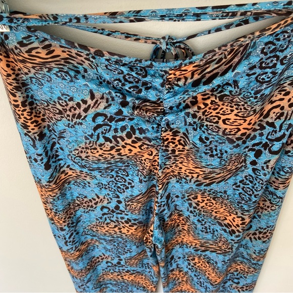 I.Am.Gia Paisley Halo Pants in Blue Cheetah size Small - Picture 5 of 11